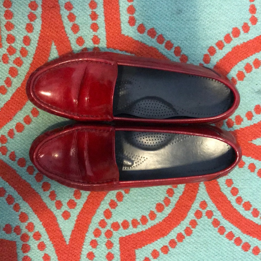 SAS Tripad Comfort red slip on shoes
